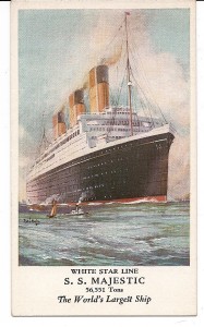SS Majestic - when getting there in style was all the thing.